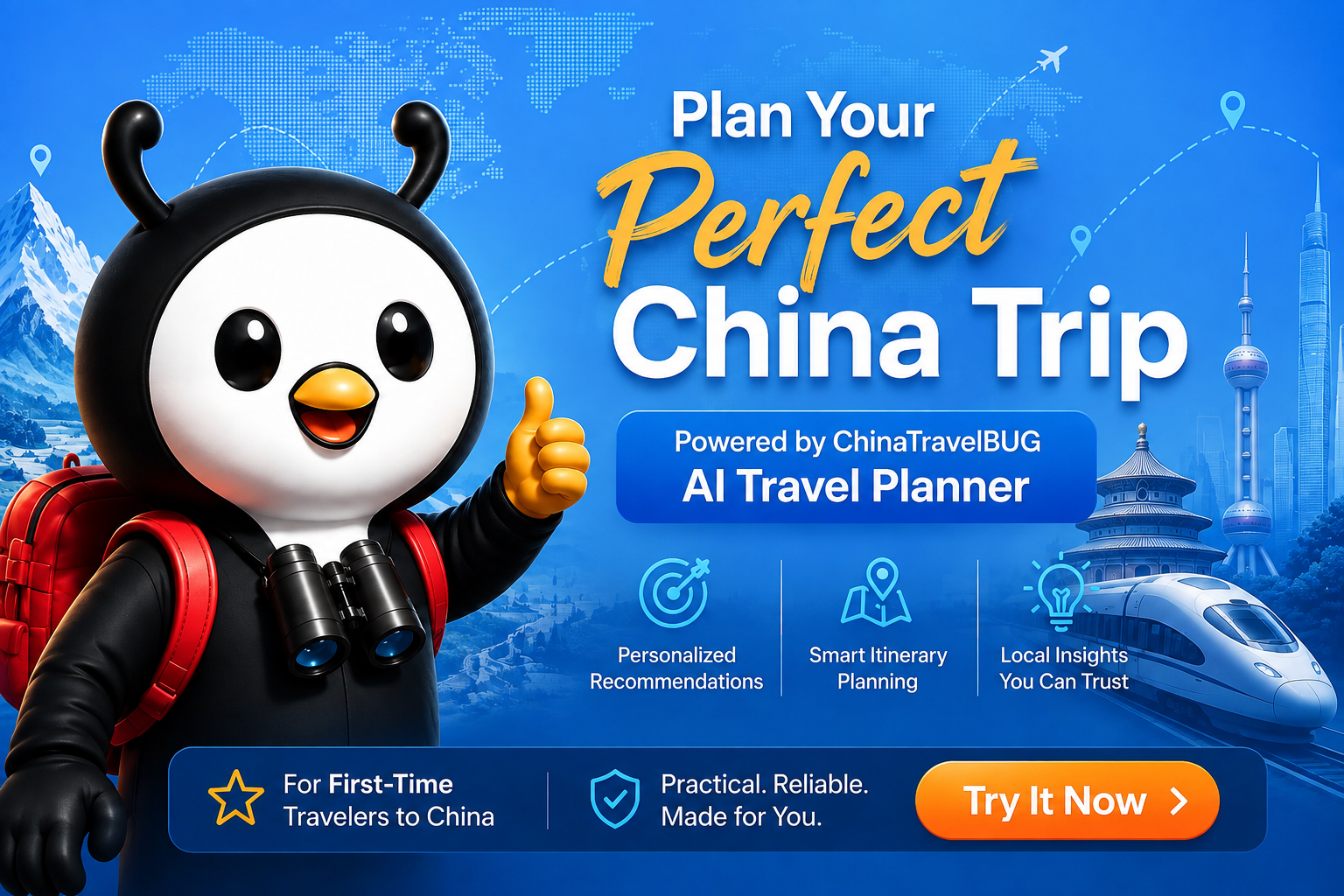 Planning your trip to China? Ask Our FREE AI Travel Planner