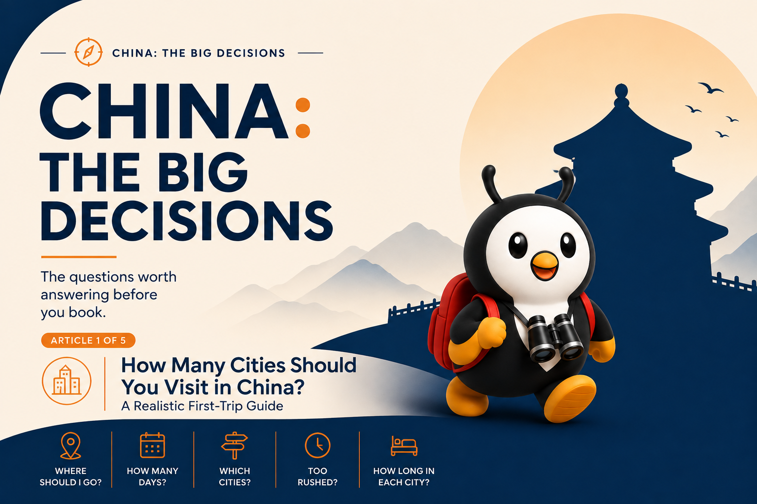 Article 1 of 5: How Many Cities Should You Visit in China? A Realistic First-Trip Guide