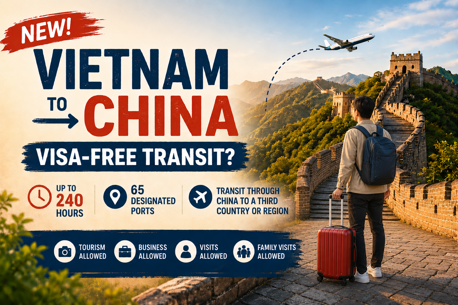 Can Vietnamese Travel to China Without a Visa? China’s New 240-Hour Visa-Free Transit Rules Explained