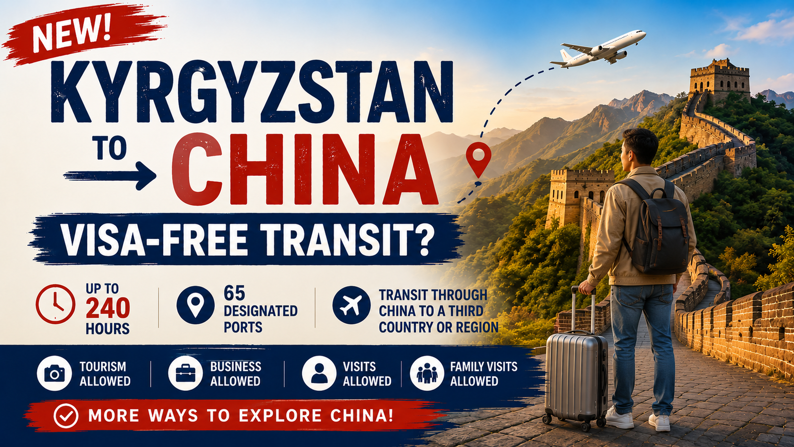 Can Kyrgyz Citizens Travel to China Without a Visa? New 240-Hour Visa-Free Transit Rules Explained